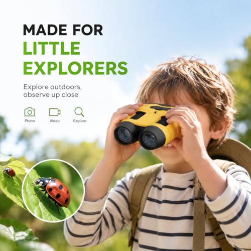 Microscope for Kids, Portable Digital Microscope with 2.0" Screen - color: Yellow