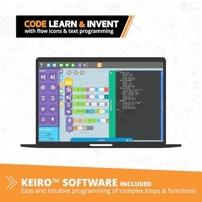 ENGINO: Coding Lab - Ginobot - 2 Model Expandable Robot Building Set, STEM Programming & Construction, Basic Coding Software, Snap Assembly, Kids 9+ - style: CODING LAB: GINOBOT