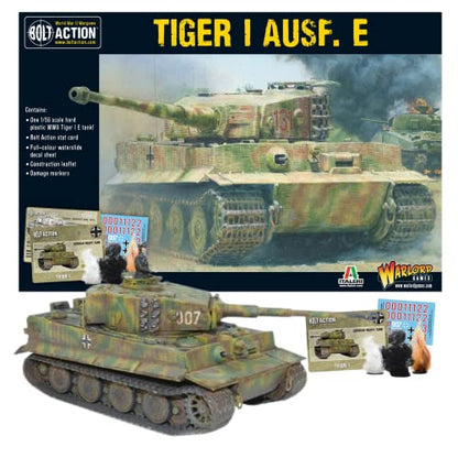 Wargames Delivered - Warlord Games Tiger I Ausf. E German Army Bolt Action 28mm Miniatures - WW2 Tank Model Kit - color: Tiger I Ausf. E