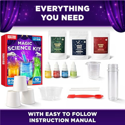 Doctor Jupiter Magic Science Experiments Kit for Kids Ages 8+ - style: Magic Science Kit: 8+