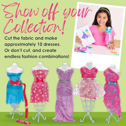 Creativity for Kids Designed by You Fashion Studio: DIY Fashion Designer Craft Kit for Girls, Dress Design Toy & Sewing Set for Kids, Gifts and Toys for Girls (Ages 9+) - size: Ages 9+, style: Fashion Studio
