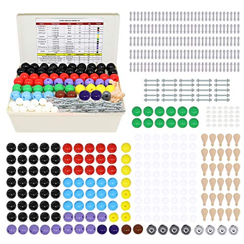 RELIANCER Molecular Model Kit,419PCS Organic Molecular Chemistry Set w/Atoms & Bonds,Molecular Structures Building Kit for Chemistry Learning,STEM Science Kits for Teachers,Students,Young Scientists - color: Kit B