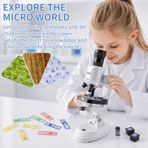 Microscope for Kids,63 PCS Science Kit