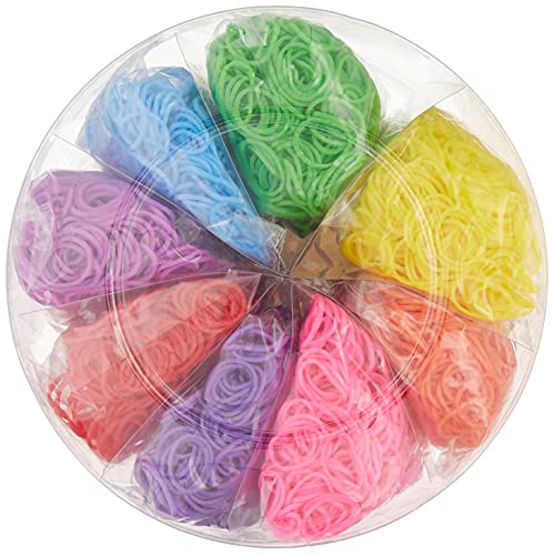The Beadery - WonderLoom Bucket of Bands, Neon Colors - 8000 Pieces - 7313