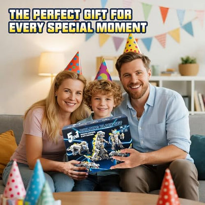 Dinasour Toys for Kids Building Set, 935 PCS App & Remote Control Robotics Kit, 5-in-1 Tyrannosaurus/Triceratop/Crocodile/Robot/Monster STEM Toys for Boys Girls Age 6 7 8 9 10 11 12+ Year Old - color: Grey