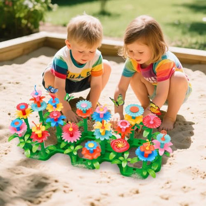 SpringFlower Flower Garden Building Toys, for Girls 3 4 5 6 7 Years Old