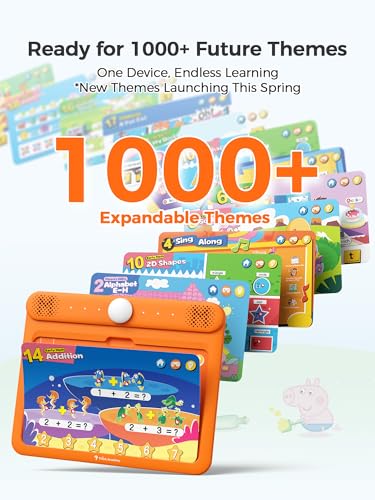 Think Academy Interactive Learning Pad with Flash Cards for Kids Ages 3-5