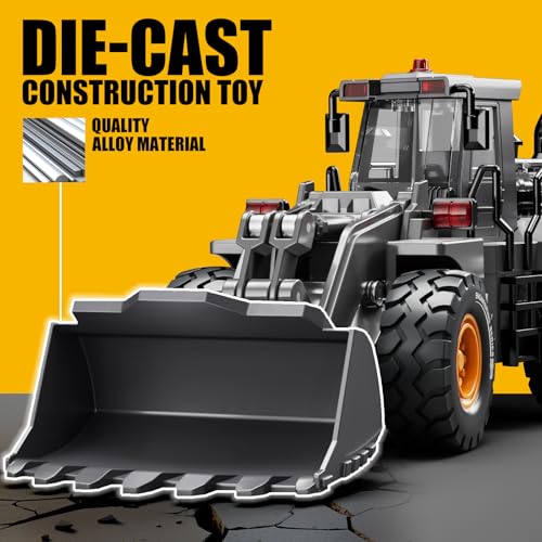 Pupu Pig Construction Toy, Metal Bulldozer Toys for Boys Gifts Ages 3+ - color: Metal Bulldozer Toy