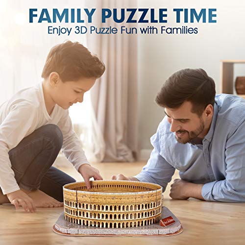 CubicFun Rome Colosseum 3D Architecture Puzzle, 131 Pieces, Ages 8+ - style: 2 Italy︱The Colosseum