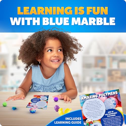 Blue Marble Glow-in-the-Dark Bouncy Ball Science Activity Kit for Kids