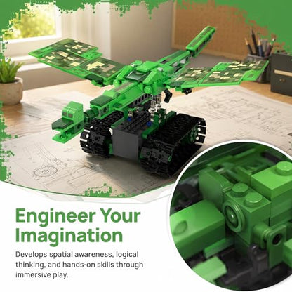 RC Robot Building Kit, 5in1 STEM Coding Robot Toy with APP & Remote Control