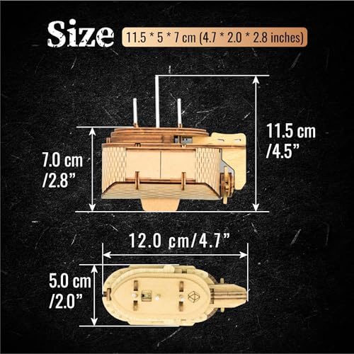 Puzzle Potato Tesla's Boat - Wooden Escape Room Puzzle Box for Adults - color: Tesla's Boat
