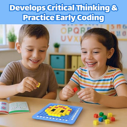 STEM Toys Pixel Art Kit for Kids - Arts and Crafts Gift for Boys & Girls 5+