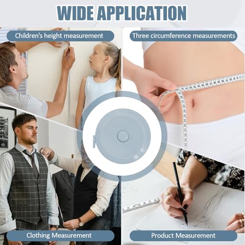 Soft Tape Measure for Body Fabric Sewing Tailor Cloth Knitting Craft Measurements, 59 Inch Portable Measuring Tool, Blue - color: Blue