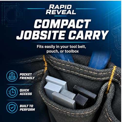Rapid Reveal - Trim Reveal Tool - 1/8" Trim Gauge - Door Reveal Marking Tool - Durable ABS Plastic - Accurate Jamb Marking - Finish Carpentry & Woodworking Tool - Made in The USA (1/8 Inch Spacer) - size: 1/8 Inch