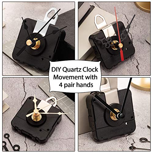Hicarer 15mm Shaft Quartz Clock Movement Mechanism Replacement Kit
