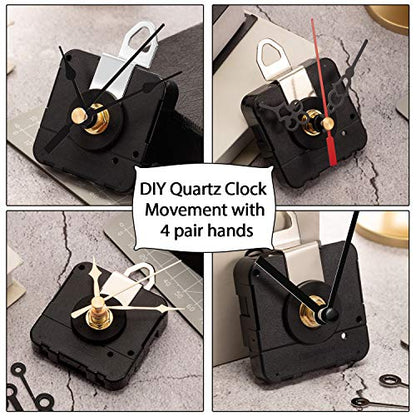Hicarer 15mm Shaft Quartz Clock Movement Mechanism Replacement Kit