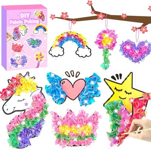 Poke-in Craft and Art Kit- Magical Dream Decor,Arts and Crafts,DIY Craft Kits,Mess-Free Fun for Kids,Art Activity Birthday Christmas Gift Ideas for Children,Toys for Girls and Boys Ages 4-10+ - style: Dream Decor