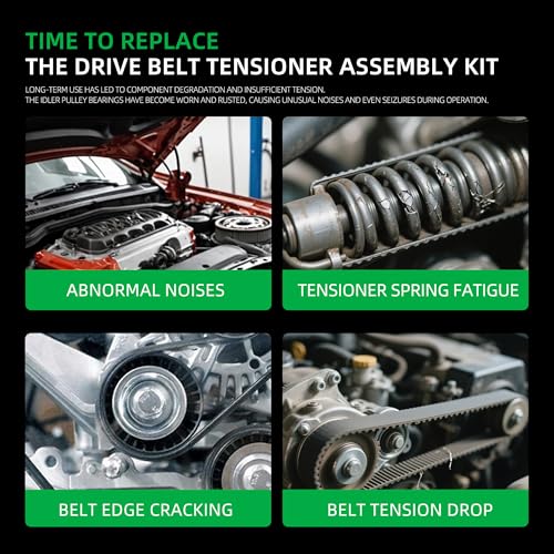 Belt Tensioner Idler Pulley Assembly Set - size: for Mustang 1995-1999