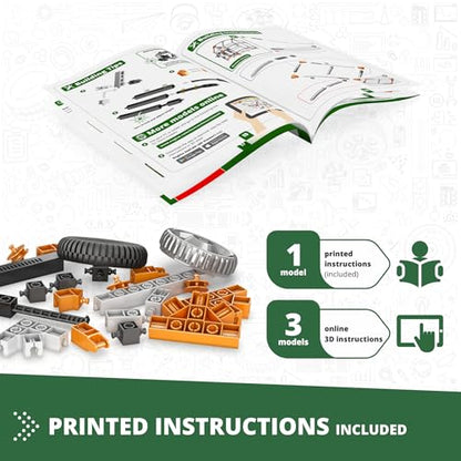 Engino: Discovering STEM - Botanic Laboratory: Photosynthesis, Ventilation & Gardening - 4 Models, Toy Structure Brick Building Set, Snap-Fit, Kids 9+