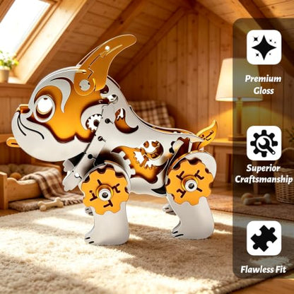 3D Metal Model Kits,Mechanical Bulldog Stainless Steel Gifts Toys - color: A6-bulldag
