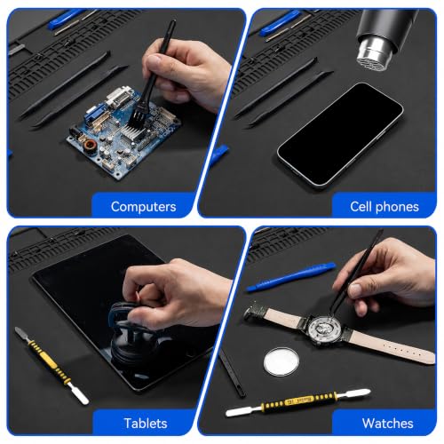 Kaisi KS813 Extra Large Soldering Mat, Heat Resistant Silicone Solder Mat - color: Black, size: 34" x 16"