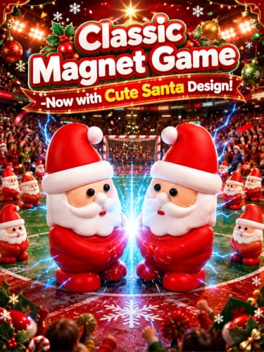 Christmas Magnetic Game with String & 20 Santa Claus - color: Santa Claus