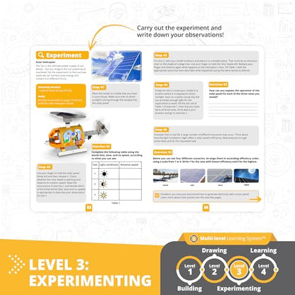Engino STEAM Labs, How Solar Energy Works, STEAM Kit for Ages 8+, Building Kit, STEM Toys for Girls & Boys, Learning & Education Toys (4 Models) - style: How Solar energy works?