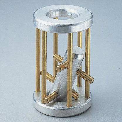Bits and Pieces Metal Brain Teaser Puzzle - Torpedo Disentanglement Puzzle, 3D Assembly Puzzles for Adults - style: Torpedo