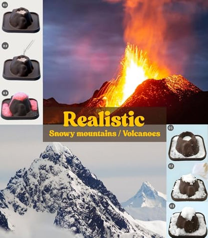 JINKEYULV 20 Pcs Volcano Science Kit - DIY Demonstration Model & Fairy Garden Decoration Valentines Classroom Gifts