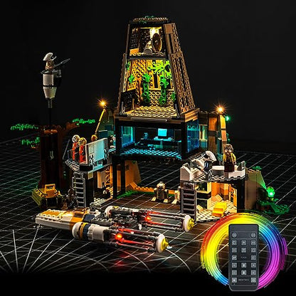 BrickBling LED Light Compatible with Lego Yavin 4 Rebel Base 75365 Building Set(Building Not Included), Remote Control Version Lighting Compatible with Lego 75365 - style: RC Version Light