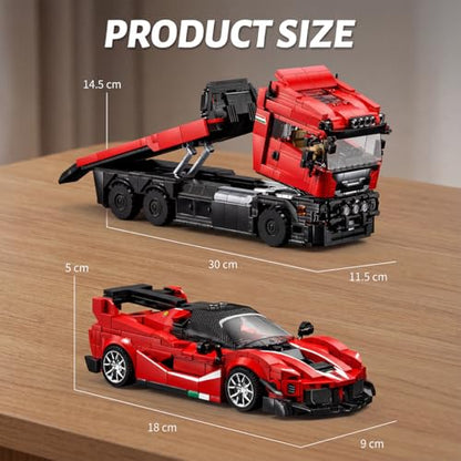 Monster Truck Tow & Sports Car Building Set for Adult 1728PCS - style: Monster Truck Sports Car