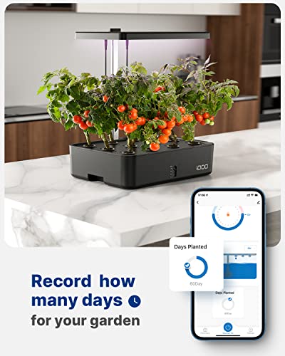 iDOO Smart Hydroponics Growing System with 12 Pods Kit Indoor Herb Garden - size: 12Pods WIFI