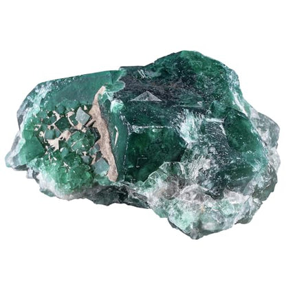 Sportmusies Natural Green Fluorite Crystal Cluster, 1.77-5.31 inches - size: 1.77 - 5.31 Inch