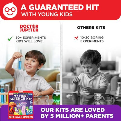 Doctor Jupiter My First Science Experiments Kit for Kids Ages 4+ - style: My First Science Kit Starter: 4+