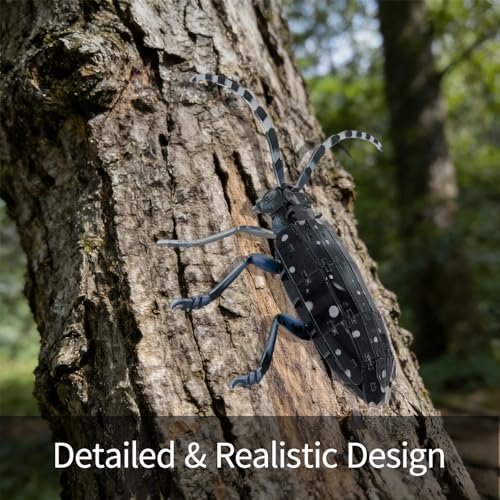 3D Acrylic Insect Puzzle DIY Bug Model Kit Animal STEM Gift - color: Longhorn Beetle