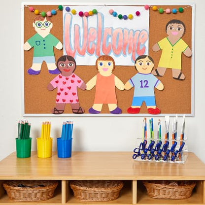 Multicultural Big People Shapes Set of 24, Multicultural Glossy Card, Skin Color Paper, Kids Around The World, Cardboard People, People Shapes, Multicultural, Diversity