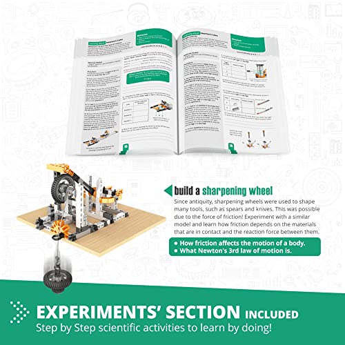 Engino STEM Toys, Physics Laws: Inertia, Friction & Circular Motion, Engineering Kit for Kids 9+, Creative STEM Projects, Gifts for Boys & Girls, Building Toys (6 Model Options)