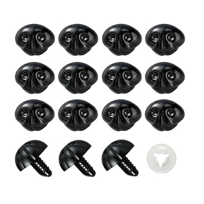 BESTCYC 80Pcs Safety Noses Dog Nose and Washers for Crochet Amigurumi - size: 17*22mm