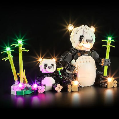 LED Light Kit Compatible with Lego Creator 3-in-1 Wild Animals: Panda Family, Compatible with Lego 31165 (Lights Only, No Models)