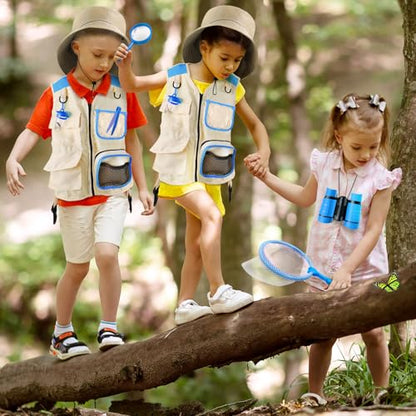 YOPINSAND Kids Explorer Kit & Bug Catcher Kit, Kids Outdoor Exploration Set - color: Blue
