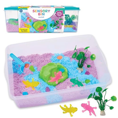 Creativity for Kids Sensory Bin: Axolotl | Hands-On Activity with Wiggly Foam, Figures & Tools | Encourages Fine Motor Skills, Creativity & Calm (Ages 3+) - style: Axolotl