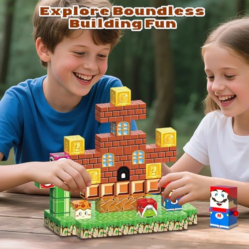80PCS Magnetic Blocks Building Set for Boys & Girls, STEM Educational Construction Stacking Blocks - color: 80pcs Magnetic Blocks