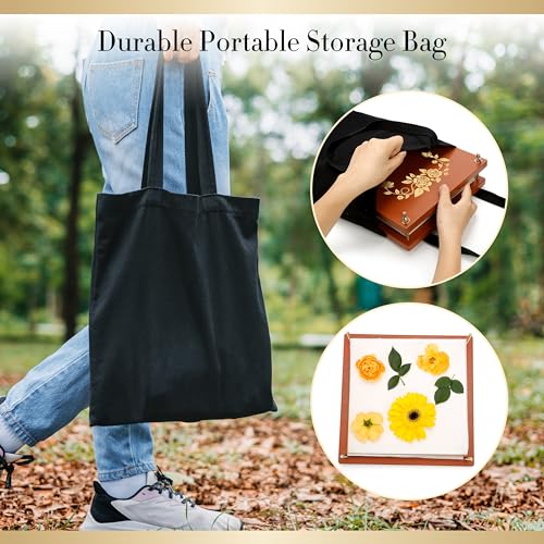 Aboofx Flower Press Kit for DIY Journal Bookmark Frame, 10" x 10" 10 Layers Wood Flower Pressing Kit with Storage Bags for Dried Flowers Plant Wedding Bouquet Preservation Kits, Gift for Craft Lovers - size: 10"x10"