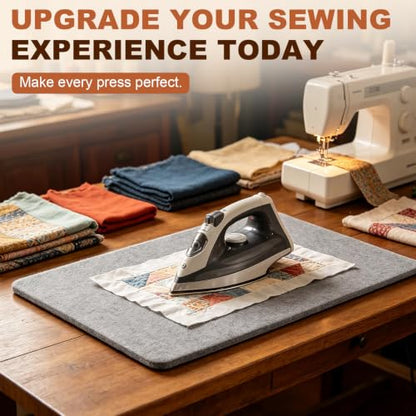 Wool Pressing Mat 100% New Zealand Wool Ironing Mat 17x24 &10x10in - size: 17" x 24" + 10" x 10"