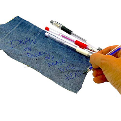 Madam Sew Heat Erasable Fabric Marking Pens, Seam Allowance Ruler and Magnetic Seam Guide, Hot Hem Ruler