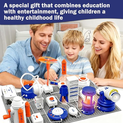 Science Toy Sets, AI Intelligent Voice Physics Circuit Electronic Building Block Puzzle Toy STEM Education Toy Set Holiday Birthday Gift 500+ Projects 66PCS for Students Children Aged 3+