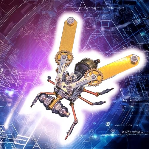 3D Metal Puzzle Insect Bug Mechanical Fly Model Steampunk Sculpture DIY Projects Making Kit Arts and Crafts Metal Building Science kit, Ideas,Gifts for Birthday(Mechanical Fly A) - style: Mechanical Fly A