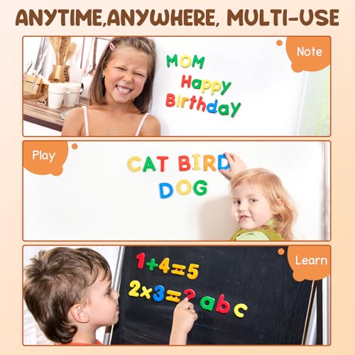 JoyCat Magnetic Letters Numbers Alphabet ABC 123 Fridge Magnets, 78 Pcs - style: 78PCS