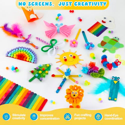 Zefy 3200+ Pcs Arts and Crafts Supplies for Kids, All in One Craft Kits - size: 3288 pcs